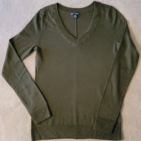 GAP V-Neck Wool Sweater Women's Size XS - Picture 6 of 8